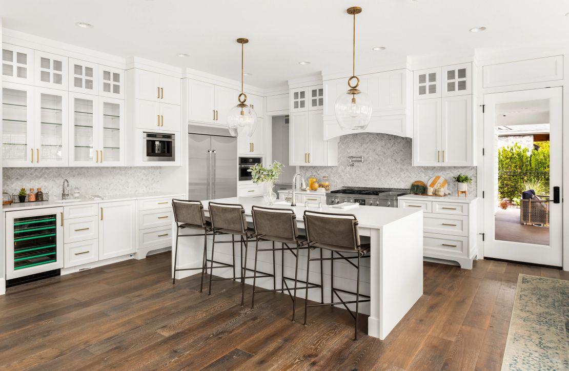 White farmhouse kitchen