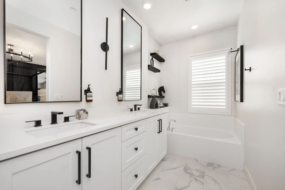 Bright family bathroom