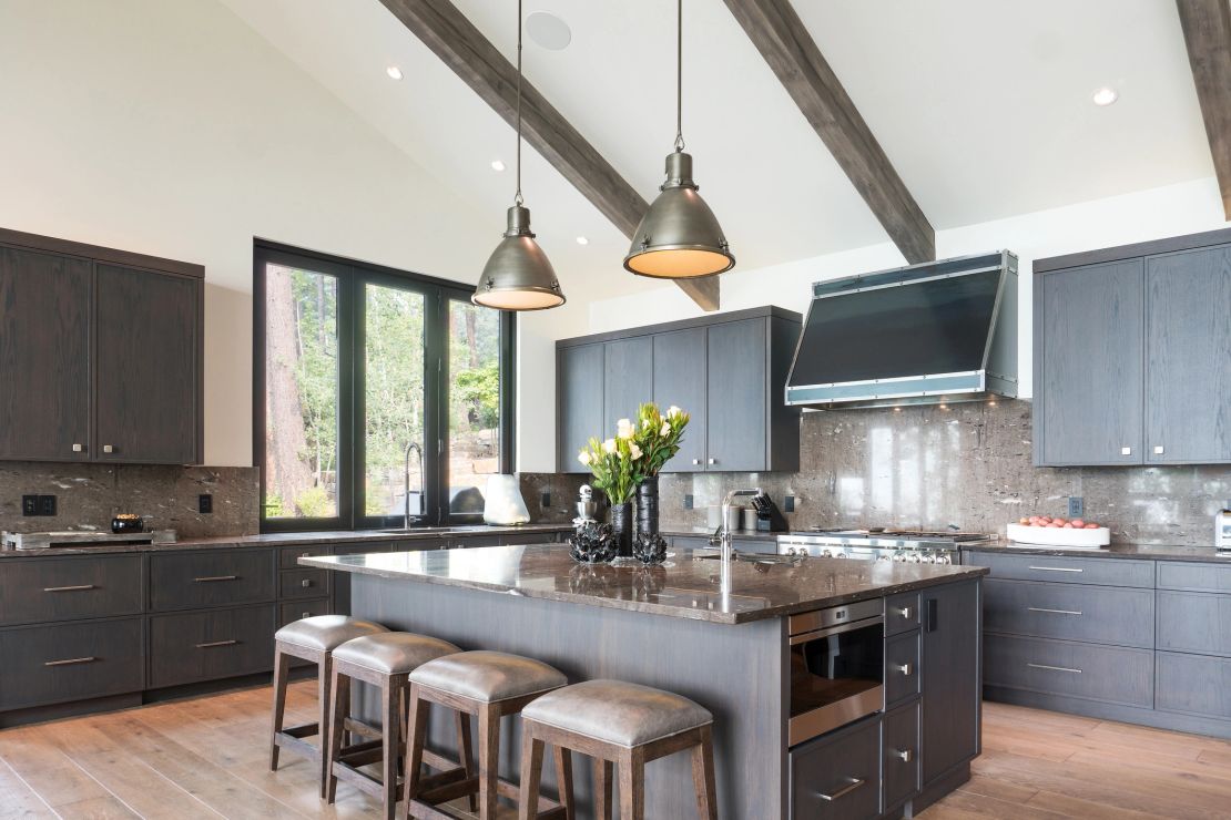 Vaulted graphite kitchen